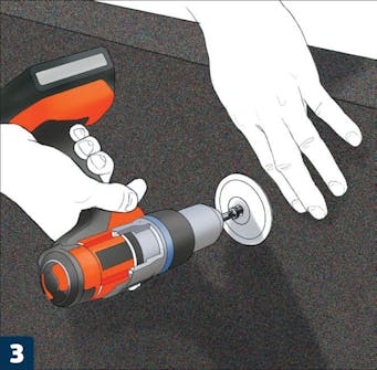 Kingspan isolering: Fäst skivorna även med isoleringshållare Kingspan isolering: Fäst skivorna även med isoleringshållare